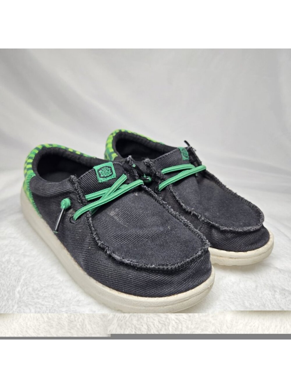 Hey Dudes Kids Boys Wally Funk Game On (Minecraft) Slip On Shoes Size 2